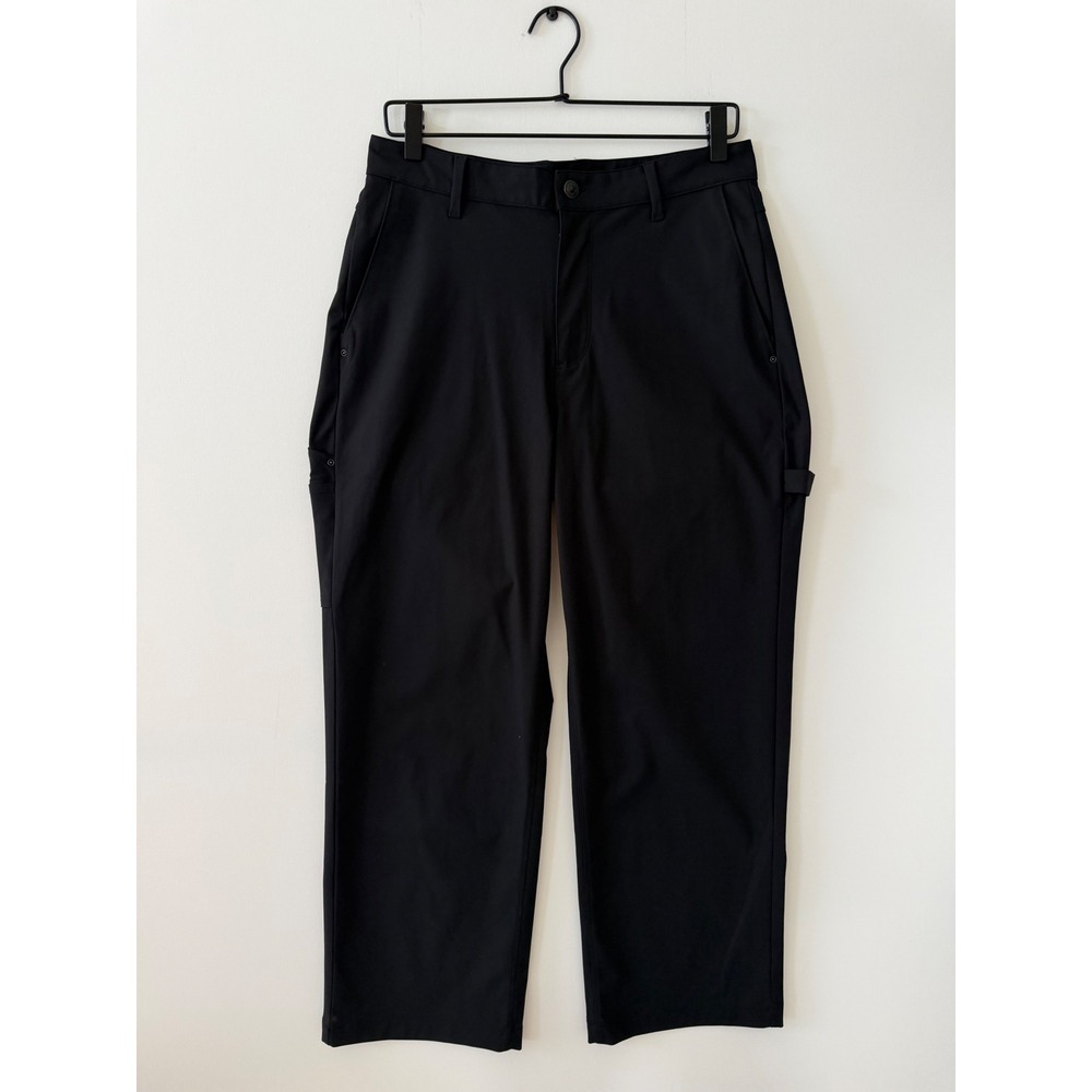 Fabletics Men Black Go-To Carpenter Utility Pants 31x30 Performance Chino